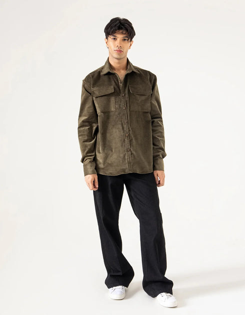 OVERSIZED CORDUROY SHIRT